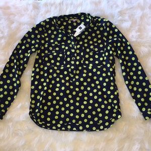 NWT Gap Polka Dot Blouse